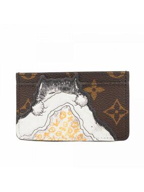 Louis Vuitton Card Case Monogram Holder Catnap Brown